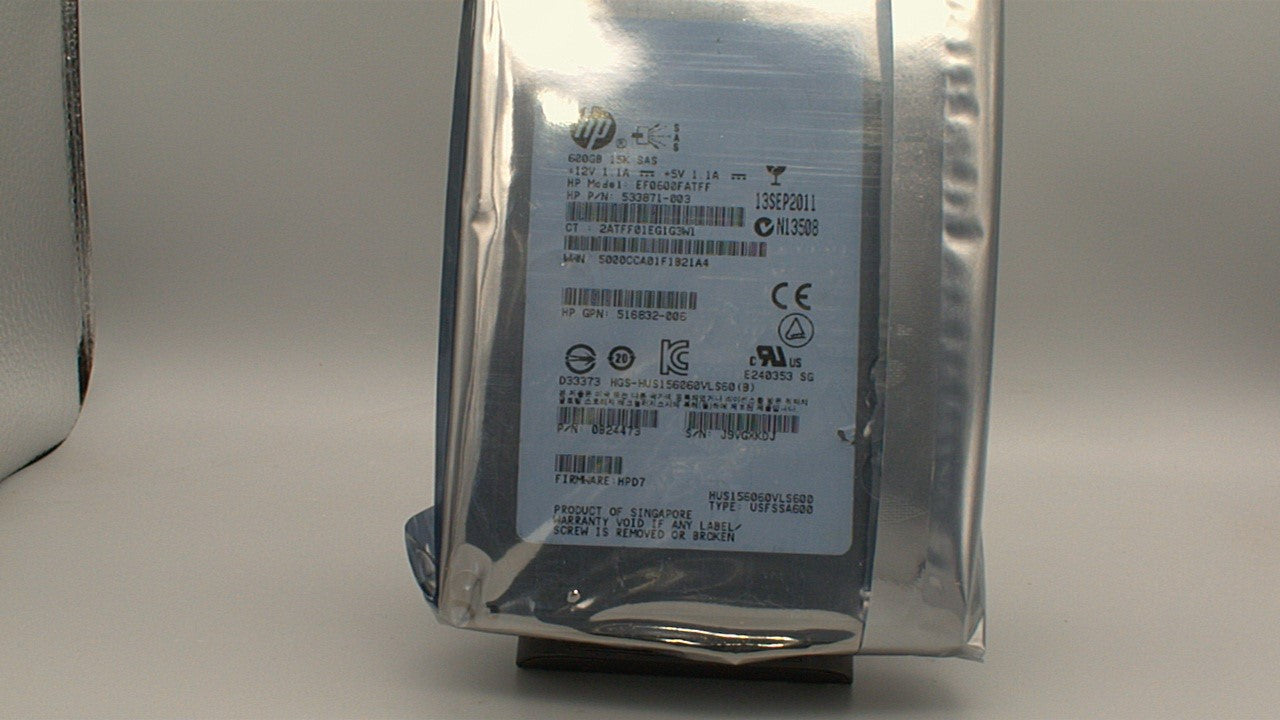 HGST Ultrastar 15K600 HUS156060VLS600 600GB 15000 RPM 64MB Cache SAS 6Gb/s 3.5" Enterprise Hard Drive Zero hours