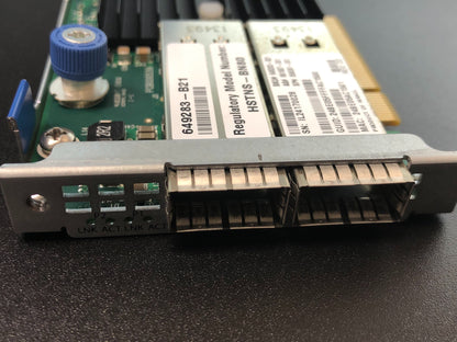 HP 656091-001 QDR/EN 10GB DUAL PORT 544FLR-QSFP ADAPTER - 649283-B21, 661687-001