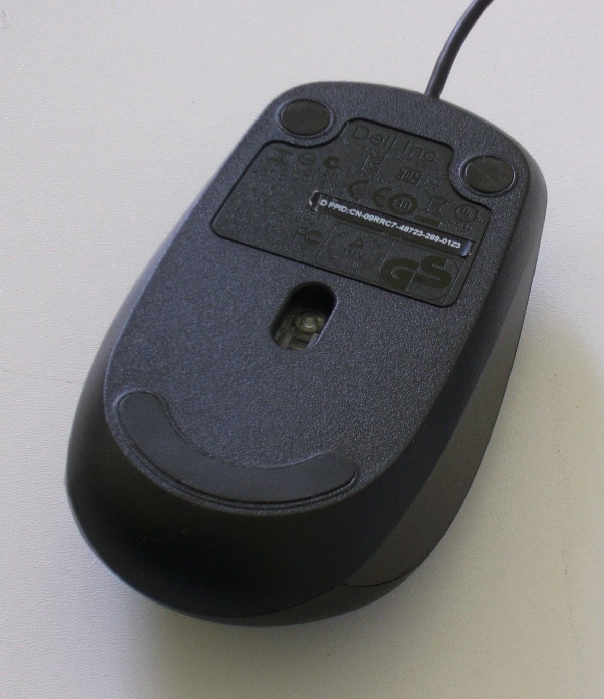 New Genuine DELL 09RRC7 MS111-L Optical USB WIRED Scroll Mouse mice Look Black