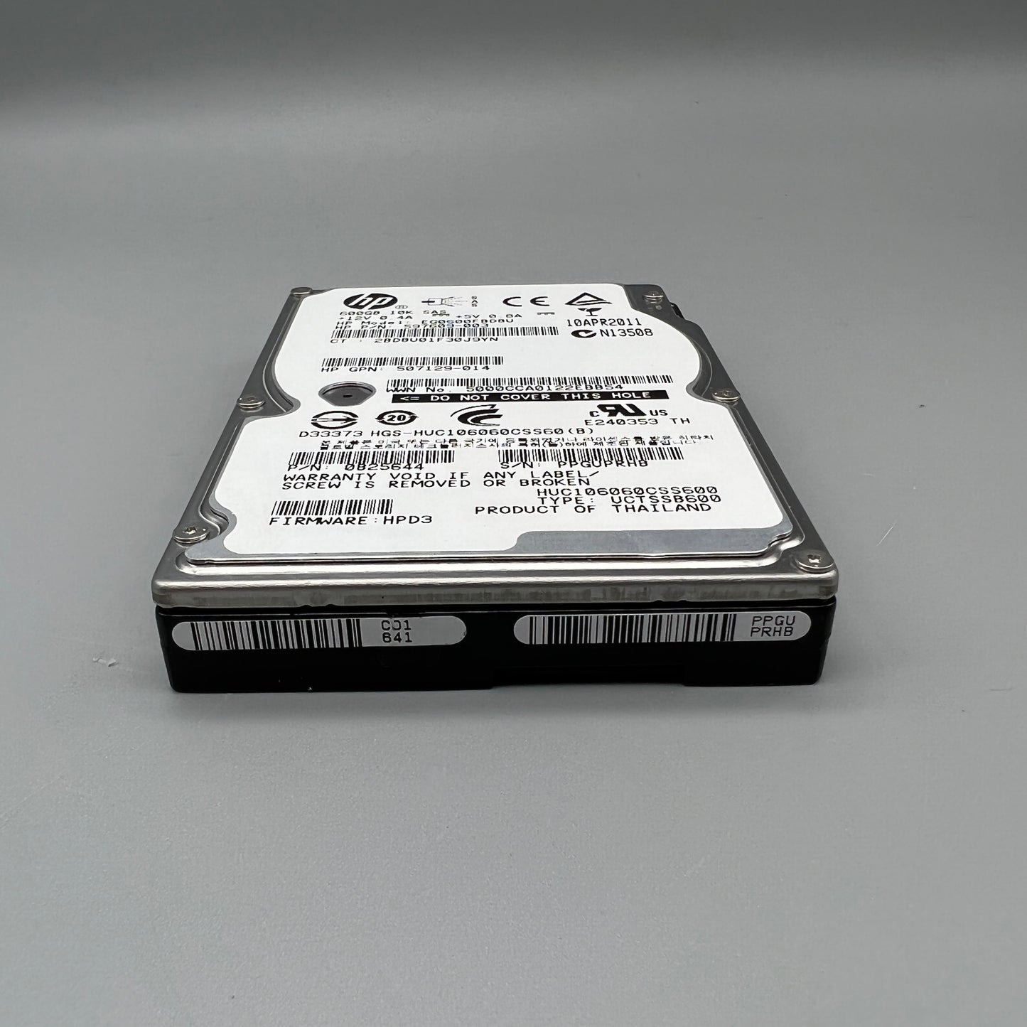 693569-003 Genuine HP 600GB 10K SAS 2.5" HDD no tray 507129-014 EG0600FCVBK ST600MM0006