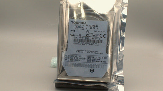 Toshiba 120GB 5400RPM 2.5" SATA II Internal Laptop Hard Drive - MK1237GSX used
