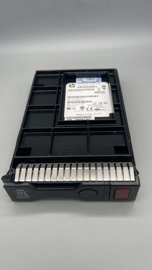 HPE 762276-001 1.6TB SAS 12Gb/s Value Endurance 2.5-Inch Enterprise Solid State Drive Smart Carrier for ProLiant Servers