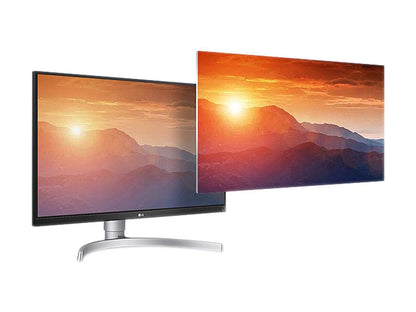 LG 27UK650-W 27” Inch UHD (3840 x 2160) IPS Display with HDR 10, sRGB 99% Color Gamut, AMD FreeSync used grade B