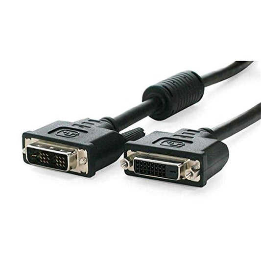 StarTech.com DVI Extension Cable - 6 ft - Single Link - Male to Female Cable - 1920x1200 - DVI-D Cable - Computer Monitor Cable - DVI Cord (DVIDSMF6),Black