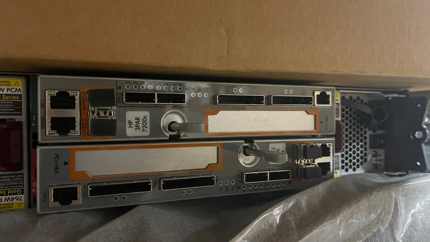 HP 3PARA-SV1009 Hard Drive Storage Array w/2xHP 3PAR 7200/2xPS/4xBlanks QR511-63012