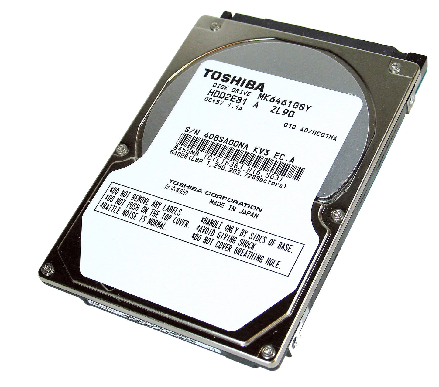 Toshiba MK3261GSYN (MK3261GSYN) 320GB used