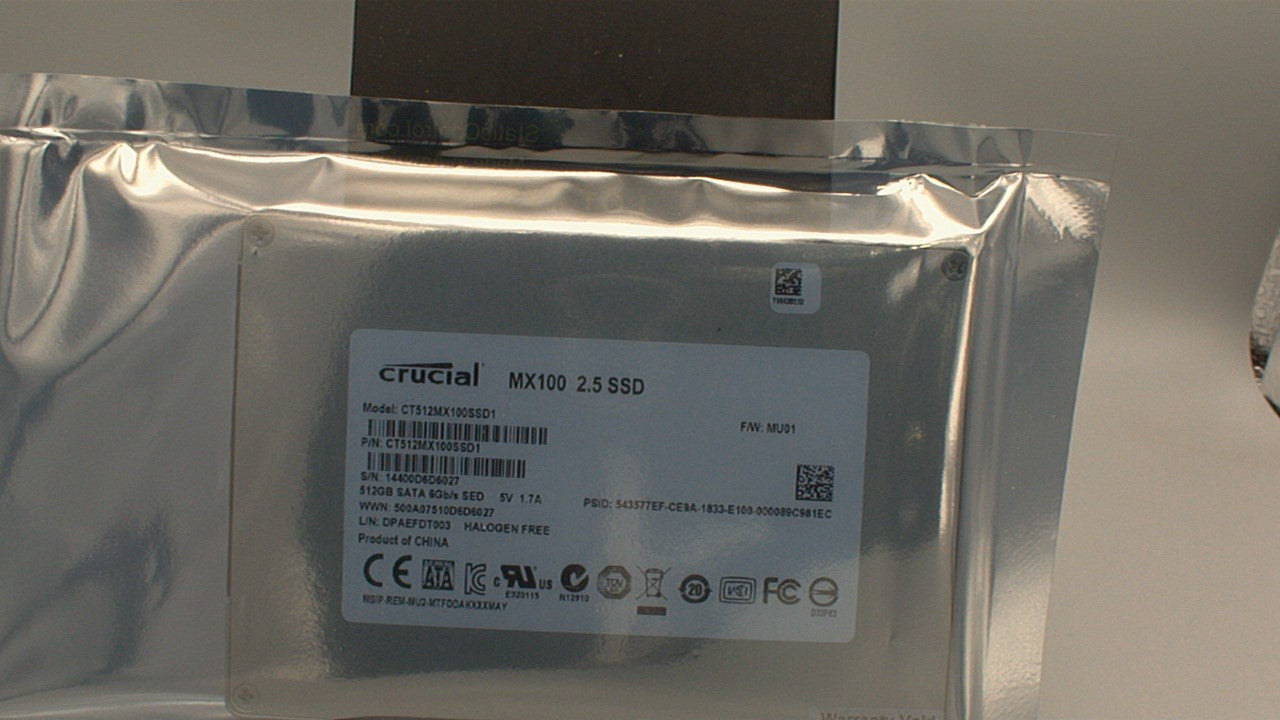 Crucial MX100 512GB SATA 6Gb/s 2.5-inch Internal SSD CT512MX100SSD1 used