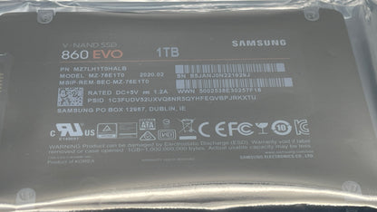 Samsung MZ7LH1T0HALB 1TB SSD SATA 6GBPS 860 Evo Series used