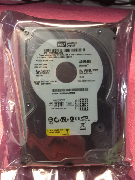 Western Digital WD1600BB-56RDA0  160GB 3.5" IDE 160GB used
