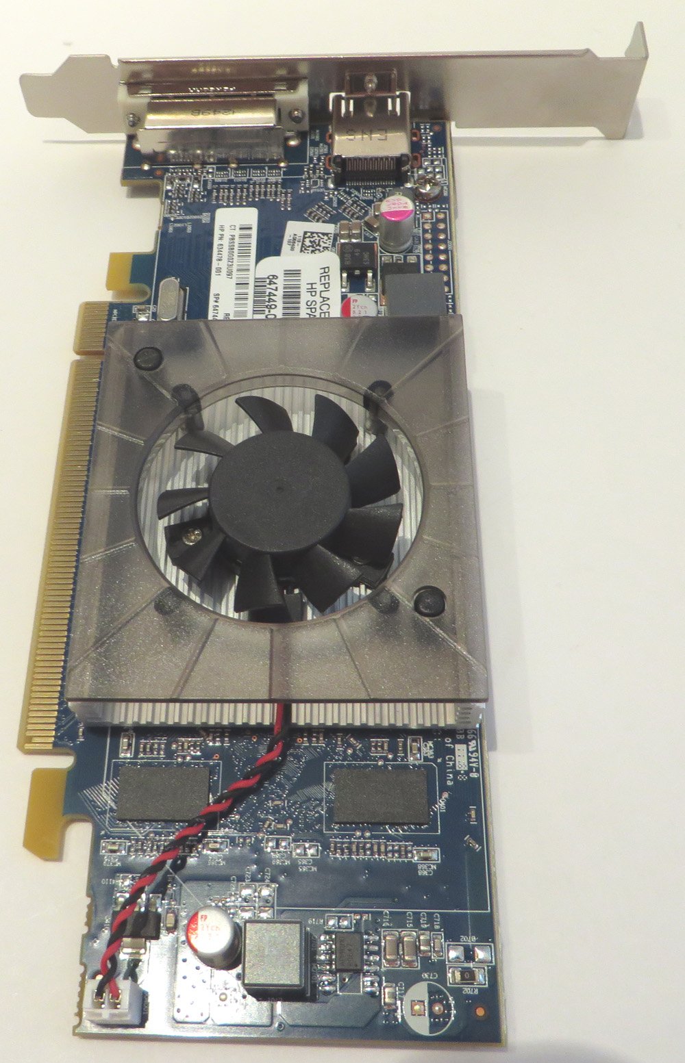 HP 647449-001 ATI Radeon HD6450, 512MB memory PCIe x16 graphics card
