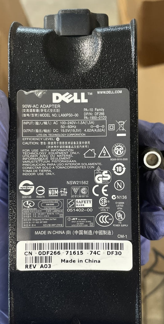 Dell AC Adapter 19.5V 4.6A 90W LA90PS0-00 used