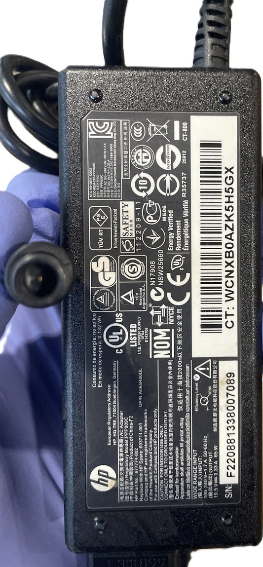 HP Laptop Charger AC Power Adapter 19.5v 3.33a 65w PPP009C 693711-001 677774-002 used
