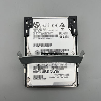 HP 600GB 10K RPM SAS with tray HOT-SWAP 642108-001 597609-003 507129-014