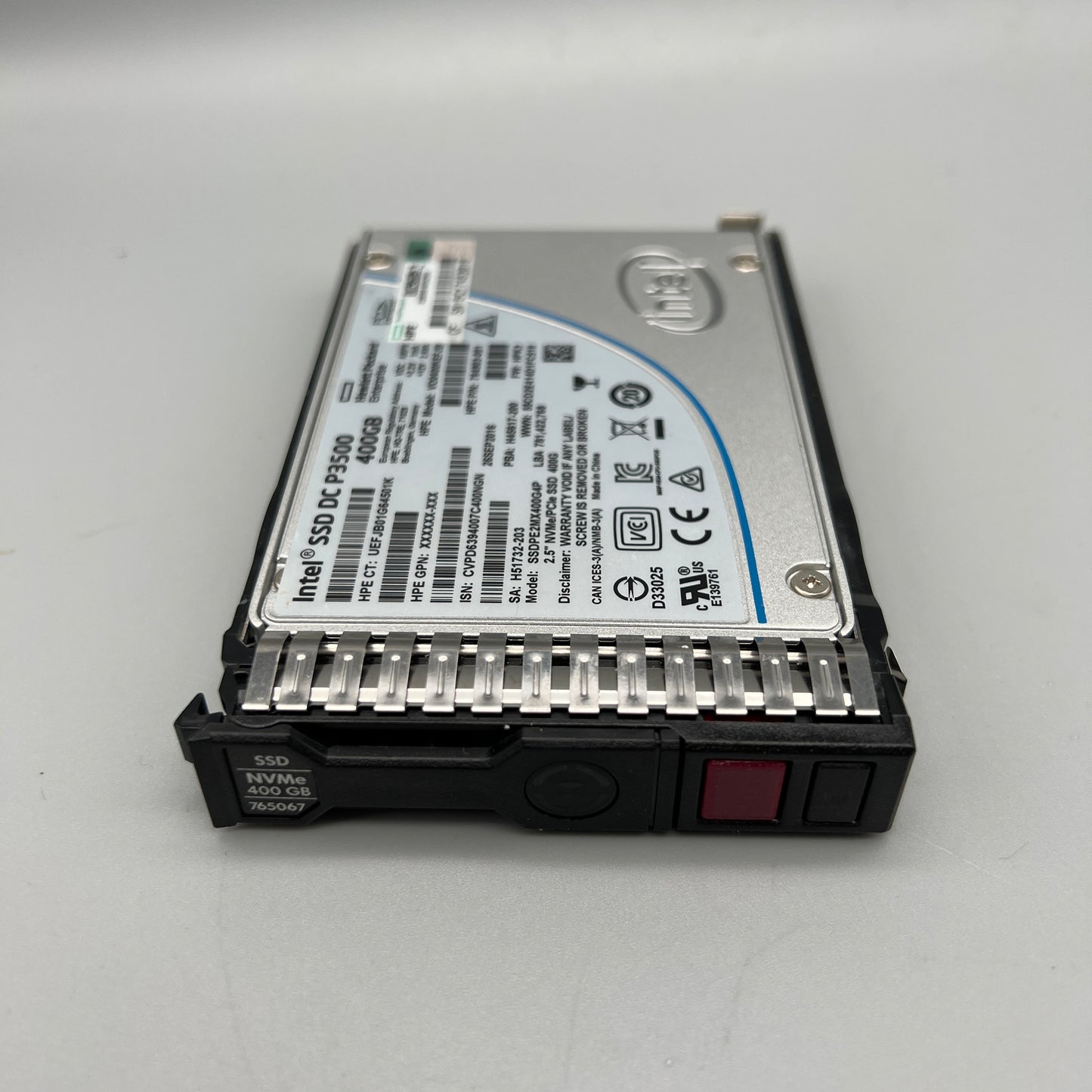 Intel SSD P3500 | HP 400GB NVMe PCIE SFF SC2 SSD 764904-B21 Read Intensive