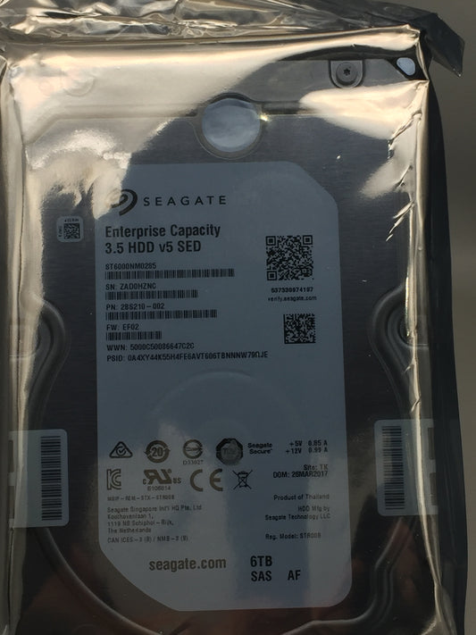 Seagate Exos 7E8 6TB 7200 RPM  3.5" SED FIPS Enterprise HDD Zero Hours