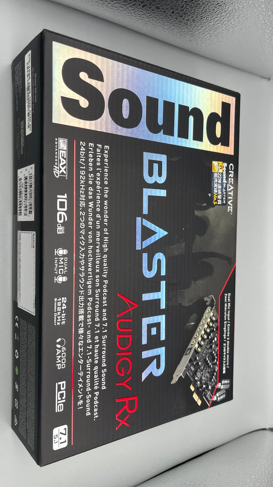 Creative Sound Blaster Audigy PCIe RX 7.1 Sound Card with High Performance Headphone Amp R8F30AA SB1550
