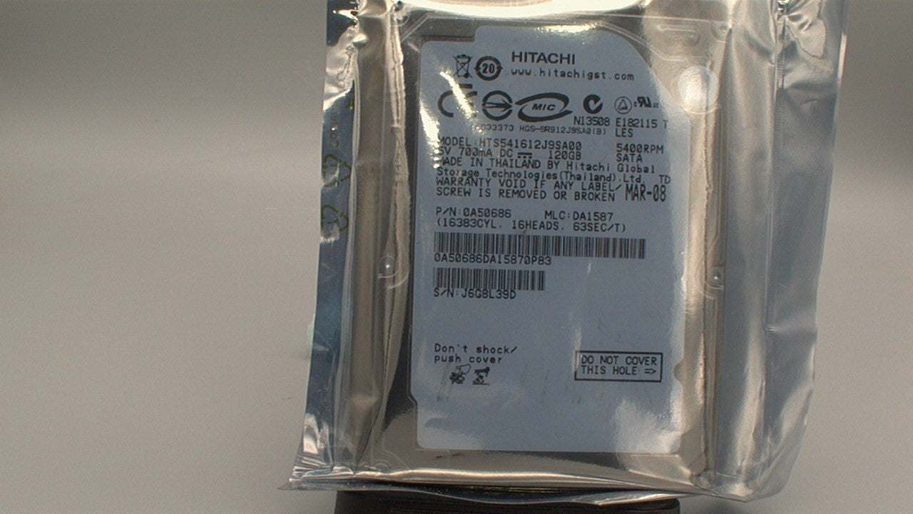 Hitachi Travelstar 7K200 80GB 7200RPM 2.5" SATA Laptop Hard Drive - HTS722080K9SA00 used