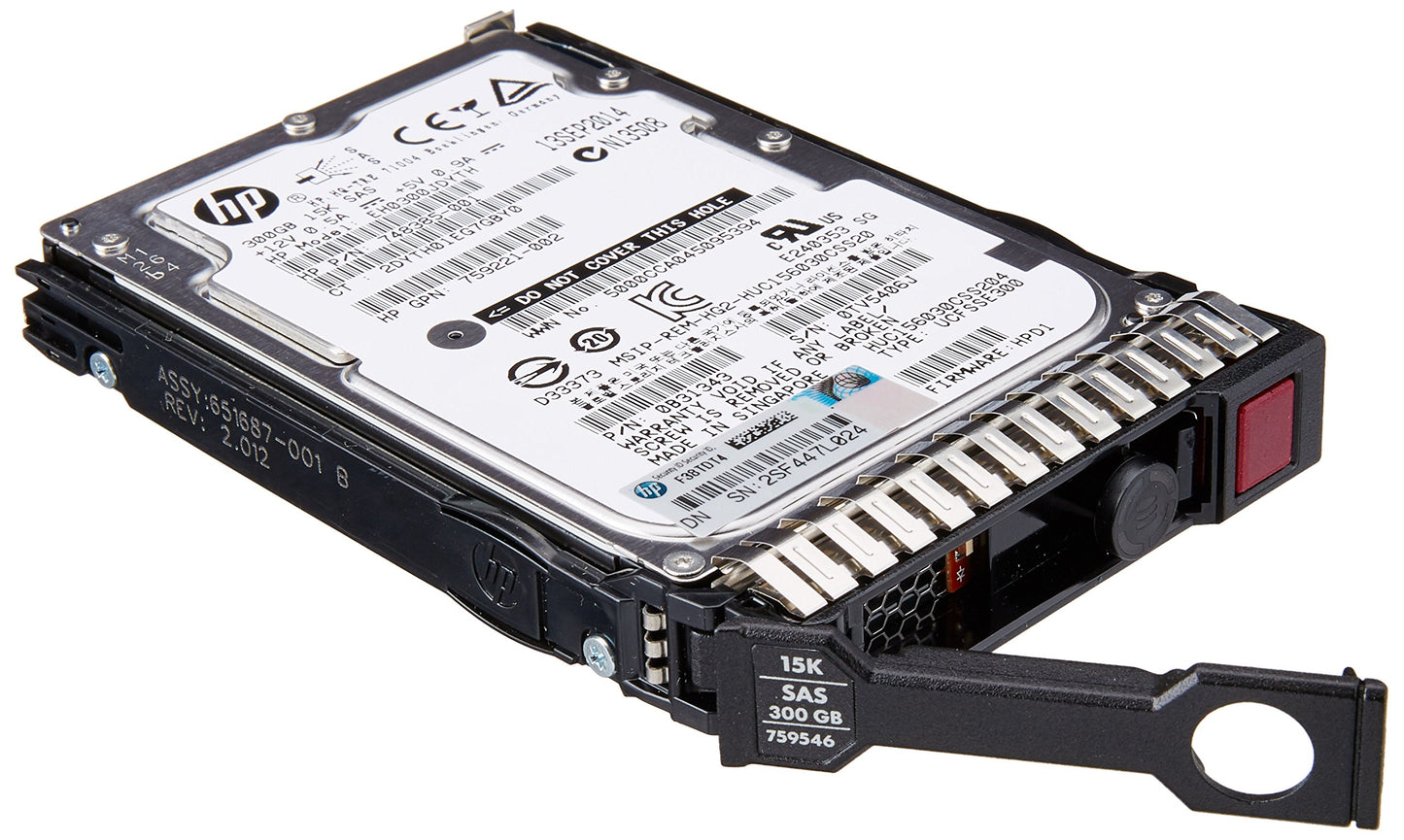HPE 300 GB Hard Drive - 2.5" Internal - SAS (759208-B21)