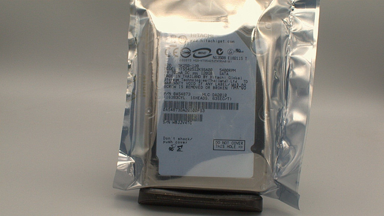 Hitachi Travelstar 5K250 120GB 5400RPM 2.5" SATA II Laptop Hard Drive - HTS542512K9SA00 used
