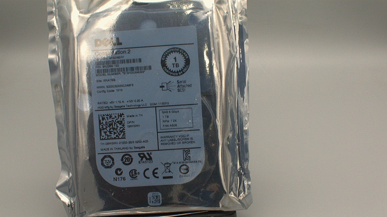 Dell 9RZ268-150 -ST91000640SS Seagate Constellation.2 1TB 7.2K RPM 6Gbps SAS 2.5-inch Internal Hard Drive like new       - like New