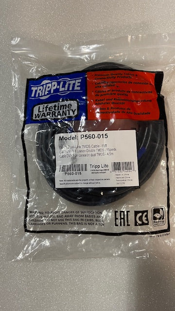 TRIPP LITE P560-015-DLI DVI-I 15-Feet Dual Link Digital Analog