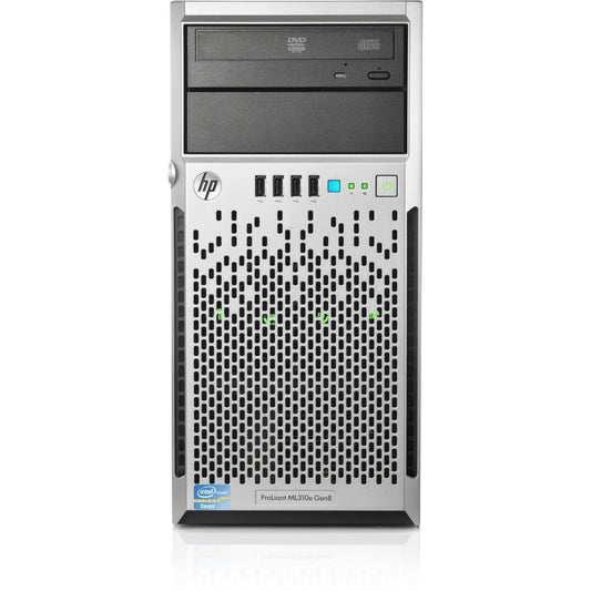 HP ProLiant ML310e G8 4U v2 Tower Server 1 x Intel Xeon E3-1220 v3 3.10GHz, 8GB DDR3, 2TB HDD