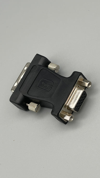 Compaq HP DVI-I-M to VGA-F Black Converter Adapter 209815-001 DVI-I-M to-DB15-F