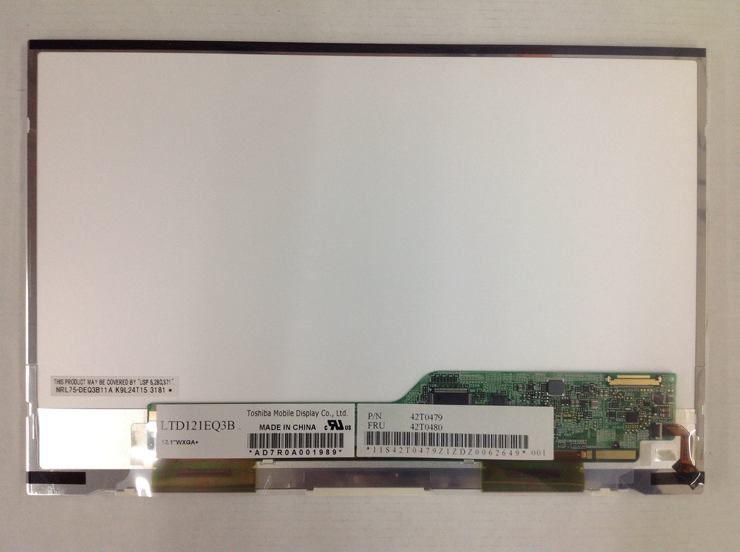 Lenovo ThinkPad 42T0479 X200S X201S Laptop LCD Screen LTD121EQ3B