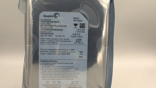Seagate DB35.3 Series ST3160215SCE 160GB 7200 RPM 2MB Cache SATA 3.0Gb/s 3.5" Internal Hard Drive Zeor Hour