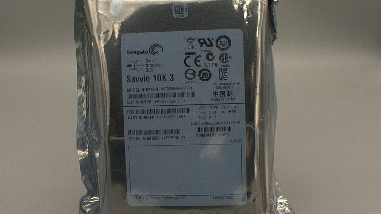 Seagate Savvio 10K.3 ST9300603SS 300GB 10000 RPM 16MB Cache SAS 6Gb/s 2.5" Internal Enterprise Hard Drive 0 Hour