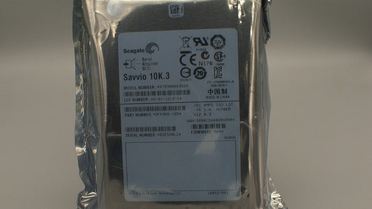 Seagate Savvio 10K.3 ST9300603SS 300GB 10000 RPM 16MB Cache SAS 6Gb/s 2.5" Internal Enterprise Hard Drive 0 Hour