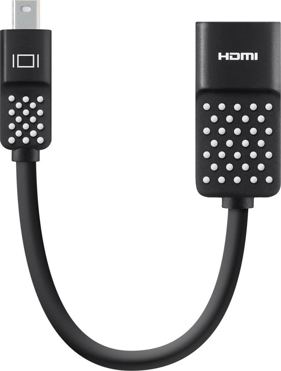 Belkin Mini Displayport To HDMI Adapter - Compatible With 4k Monitors - HDMI to Displayport Adapter - DP to HDMI Adapter - Connect TV & Monitors to MacBook Pro, MacBook Air, Surface Pro & More