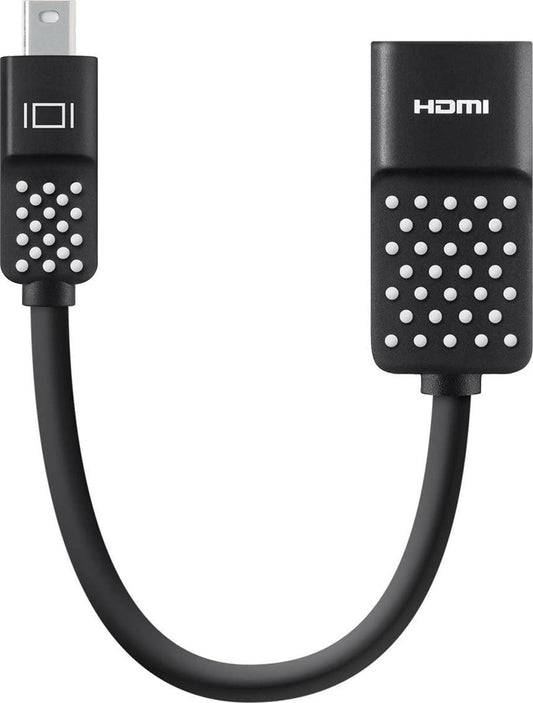 Belkin Mini Displayport To HDMI Adapter - Compatible With 4k Monitors - HDMI to Displayport Adapter - DP to HDMI Adapter - Connect TV & Monitors to MacBook Pro, MacBook Air, Surface Pro & More