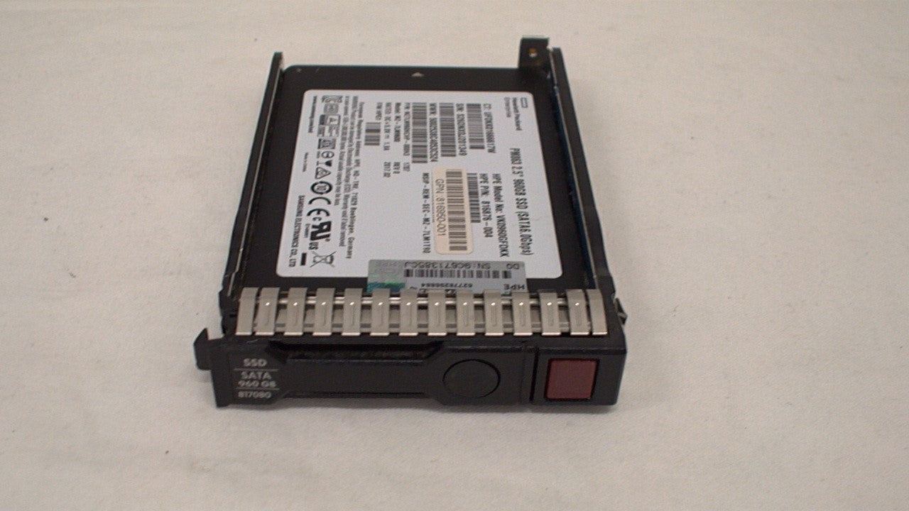 HP 816876-004 - HP 960GB 2.5" SATA 6Gb/s Solid State Drive Used