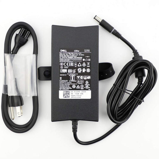 Dell 130W Watt  AC DC 19.5V Power Adapter Battery Charger Brick with Cord used