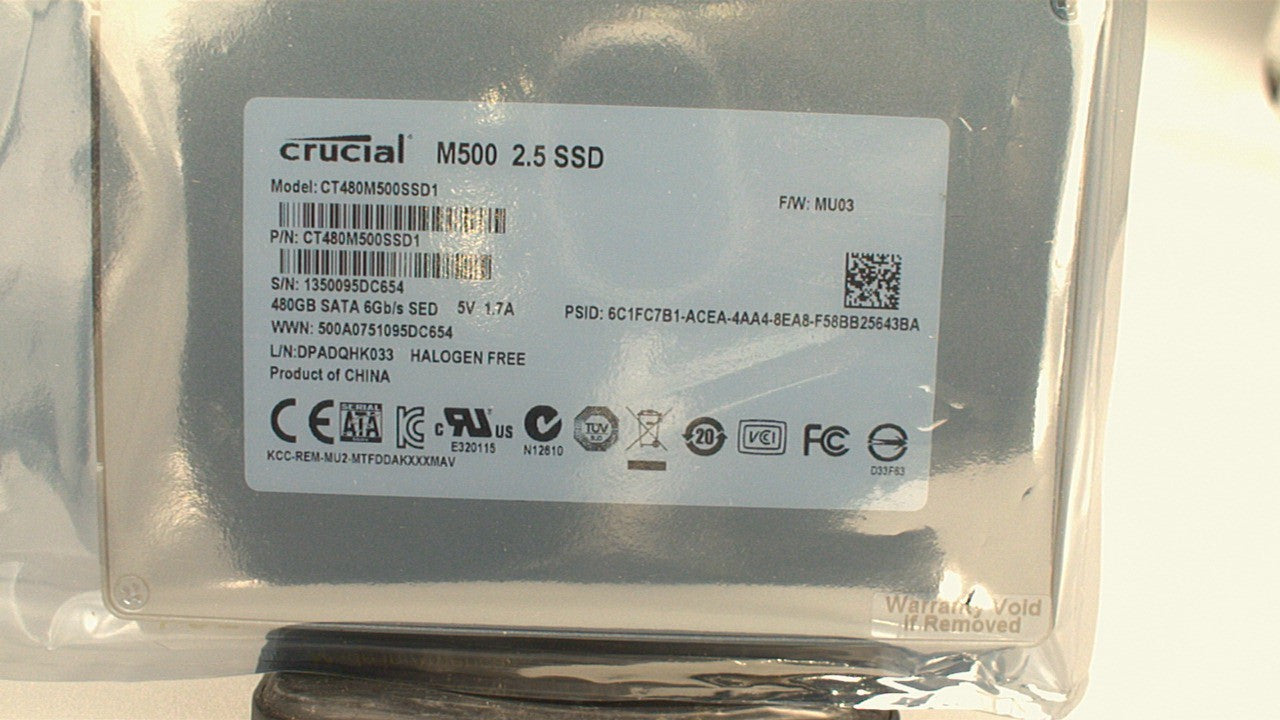 CT480M500SSD1 Crucial M500 480GB SATA 2.5" SSD used