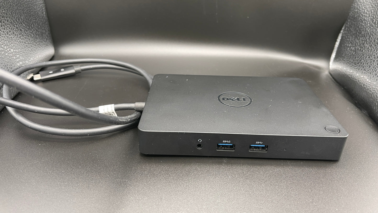 Dell WD15 Monitor Dock 4K with 130W Adapter, USB-C, Black, used
