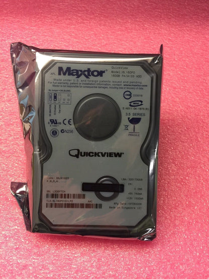 Maxtor Quickview 160GB IDE 3.5 Hard Disk Drive 6l160p0131lp2 used