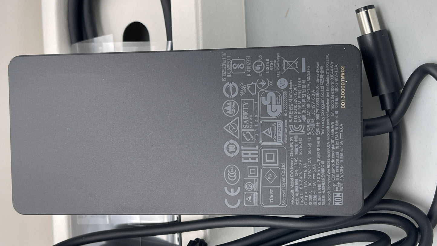 New Open box Microsoft Surface Dock PF3-00005 with 1749 90W AC adapter (Compatible with Surface Pro 3, 4, and Surface Book) in original box