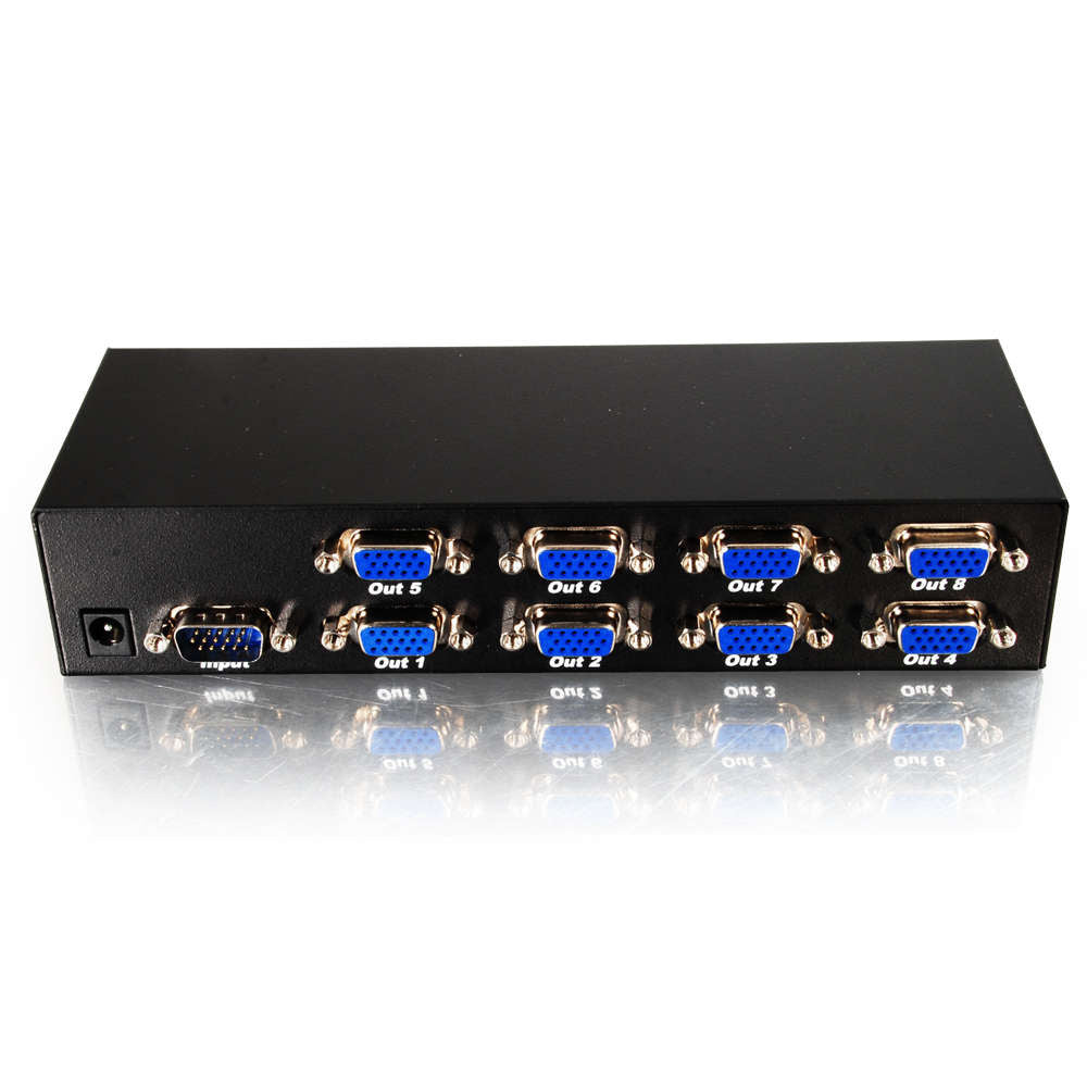 8-Port UXGA Monitor Splitter/Extender (Male Input)