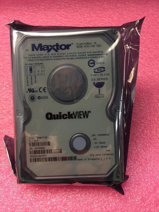 Maxtor DiamondMax 16 4R080L00326P480GB IDE HDD used