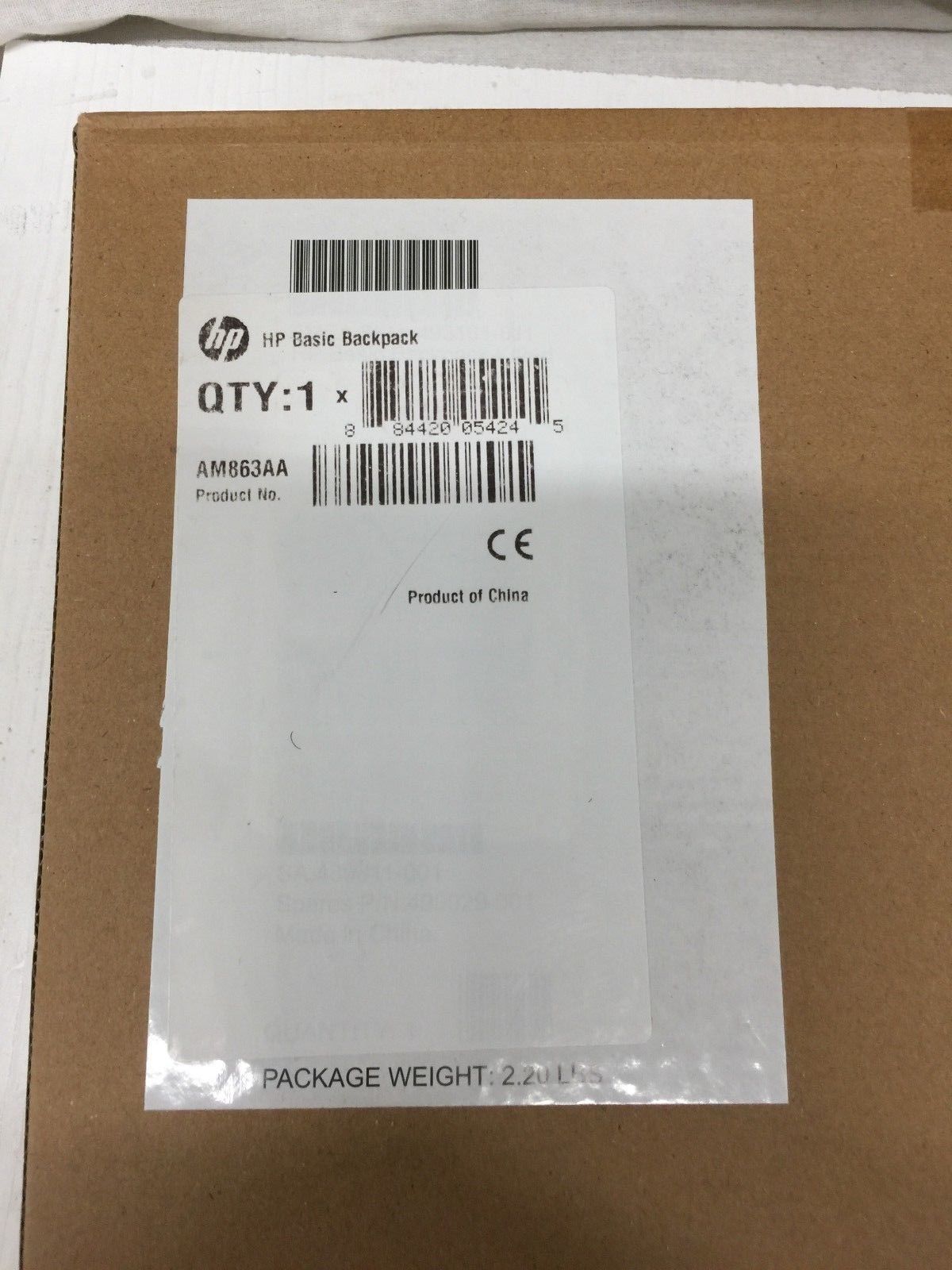HP AM863AA Basic Backpack - Fits Notebook PCs up to 15.6"