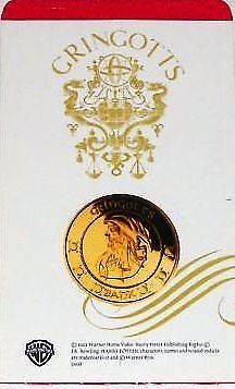 Harry Potter Gringotts Unum Galleon Golden Coin