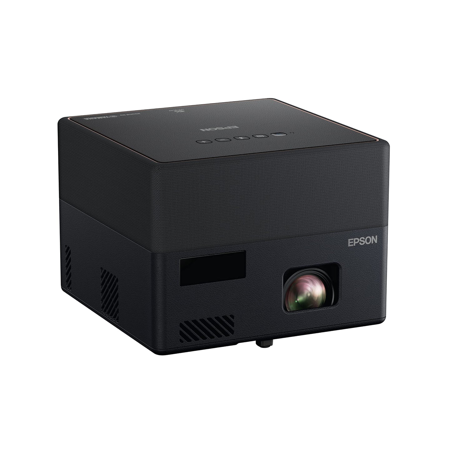 Epson EpiqVision Mini EF12 Smart Streaming Laser Projector, HDR, Android TV, Portable, sound by Yamaha, 3LCD, Full HD 1080p, 1000 lumens Color and White Brightness Bluetooth support Black Small