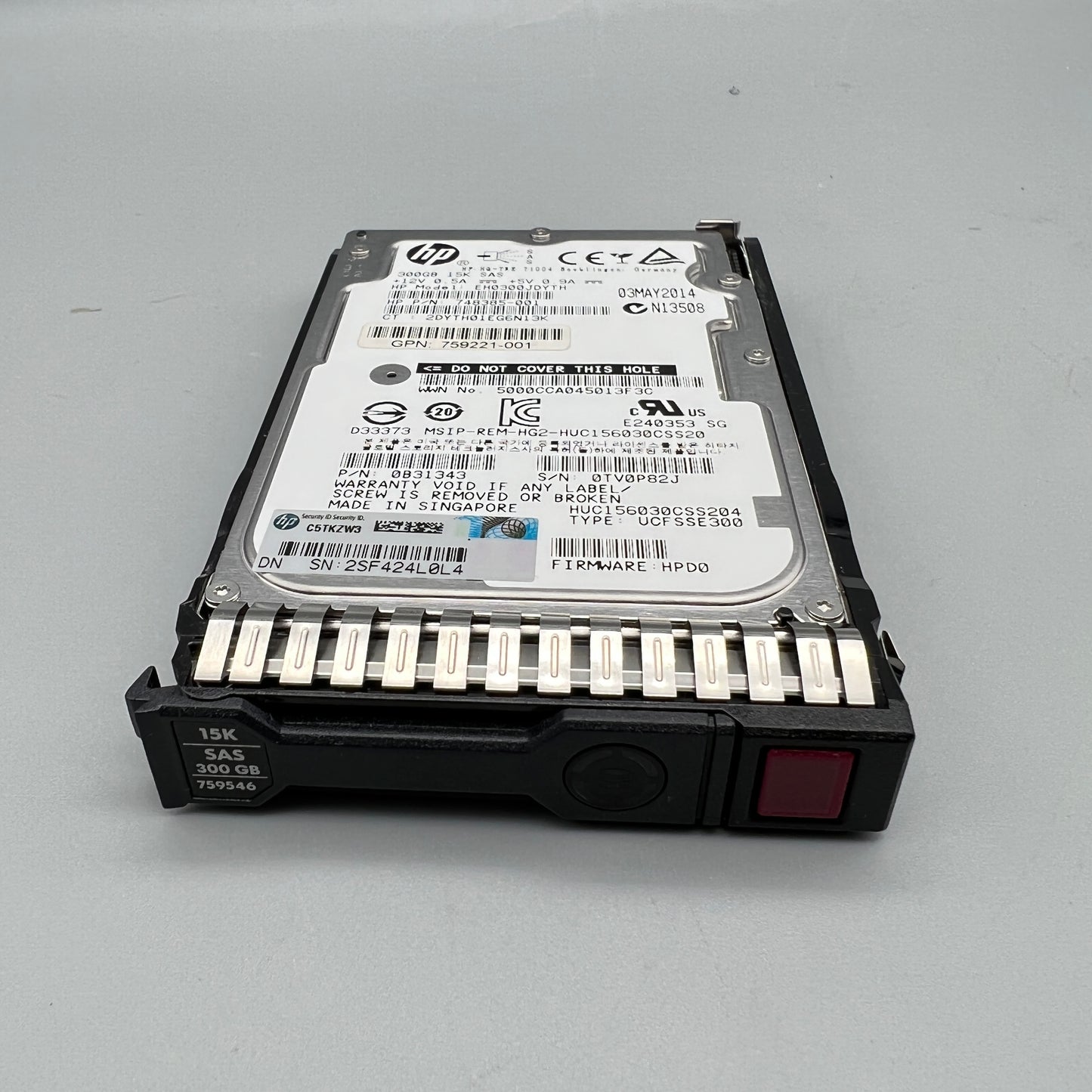 HP 300GB 15K RPM SAS 12Gbps 748385-001 759221-001 759546