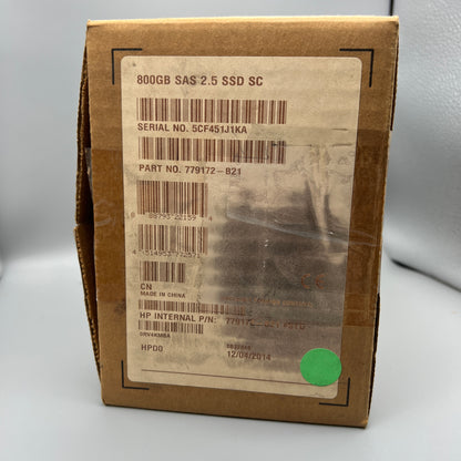 HP 800GB 12Gb/s SAS SSD 2.5" with tray SCSI Hot-Swap 779172-B21 780434