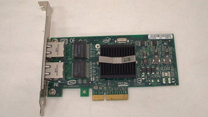 INTEL PRO 1000 PT 2 PORT GIG ETHERNET SERVER PCIE NIC  - EXPI9402PTBLK Used