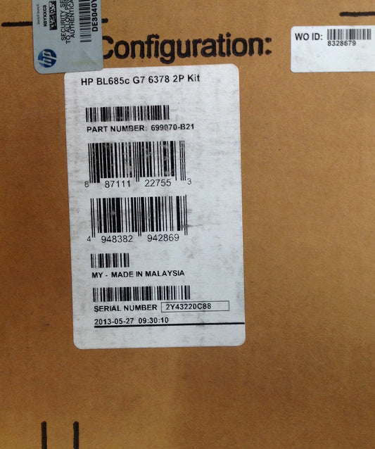 HP 2.4Ghz 6378 Opt CPU Kit BL685c G7 699070-B21