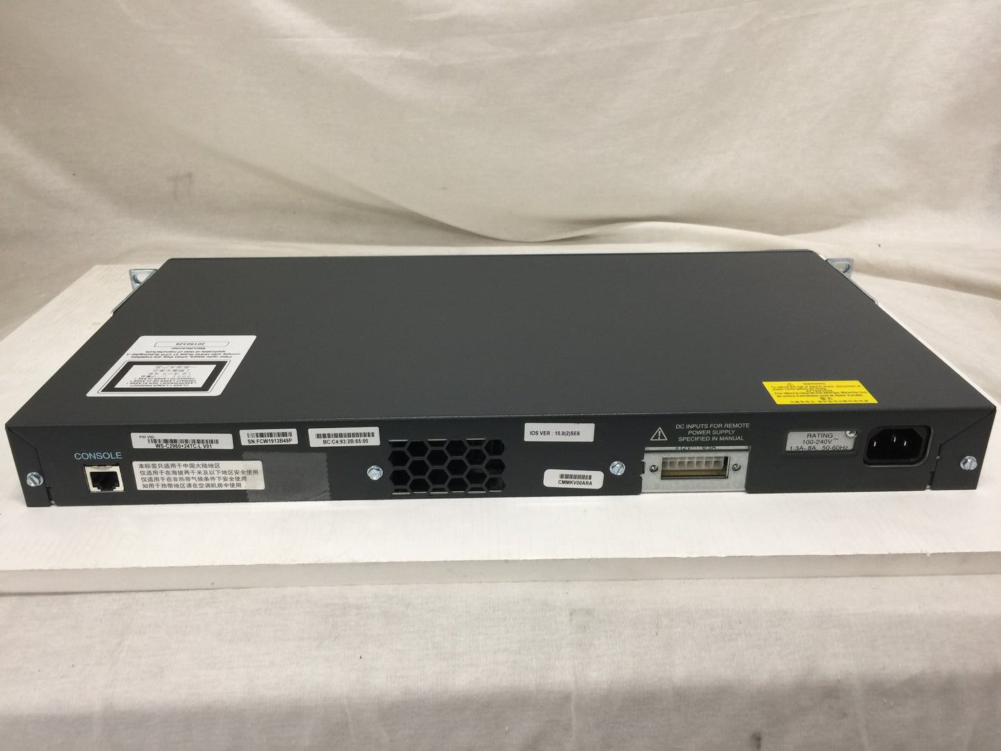 Cisco WS-C2960-24TC-L 2960 24 10/100 Catalyst Switch Used