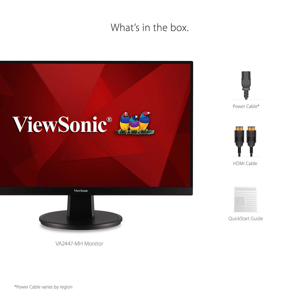 ViewSonic VA2447-MH 24 Inch Full HD 1080p Monitor used Grade A